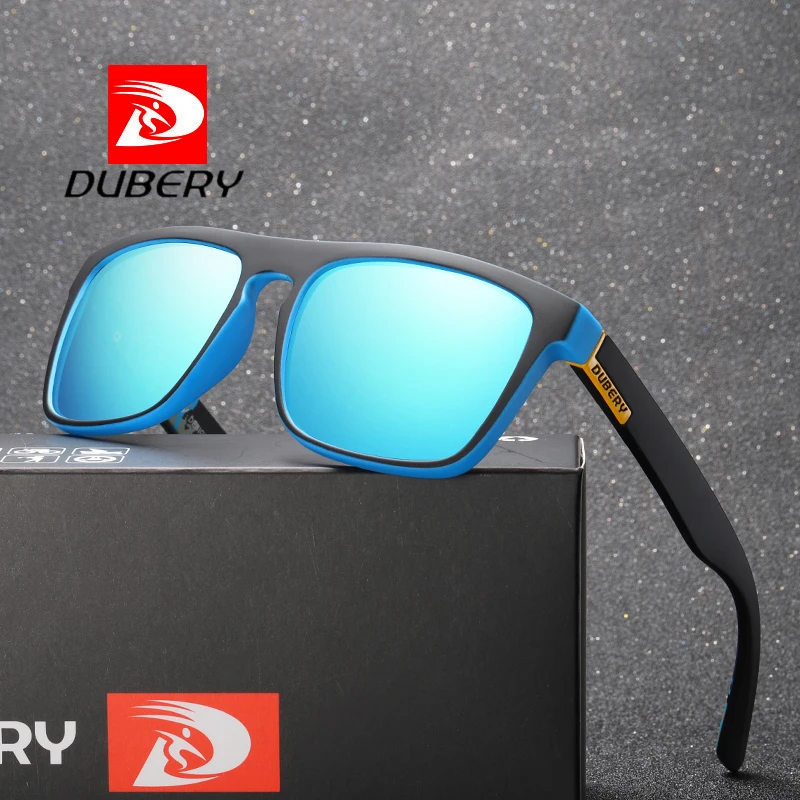 

DUBERY Square Mirror Polarized Sun Glasses For Men Brand Design Luxury Vintage Summer Male Sunglasses Men Driver Shades Oculos