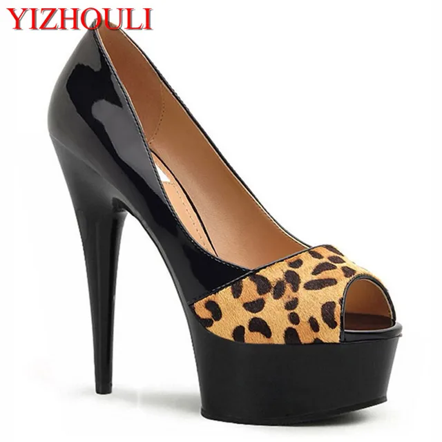 6 Inchy Leopard Print High Heels With Platform Crystal Shoes 15cm Lady Exotic Dancer Shoesp Toey Shoes 6 Inchy Leopard Print High Heels With Platform Crystal Shoes 15cm Lady Exotic Dancer Shoesp Toey Shoes