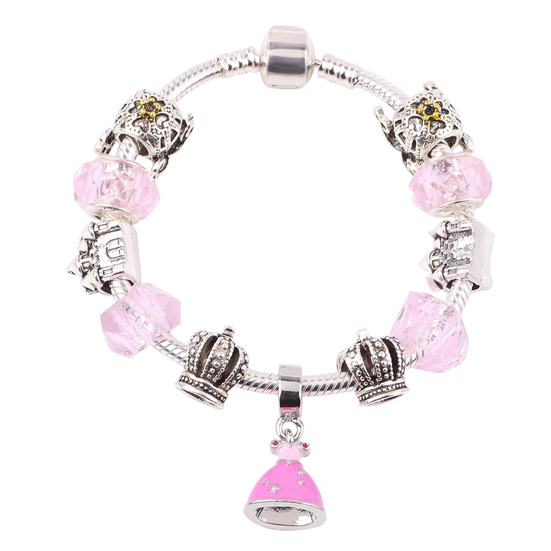 

Cute Princess Dress Pumpkin Car Castle Beads Series DIY Suitable for Women Bracelet High Quality Gift Preferred Charm