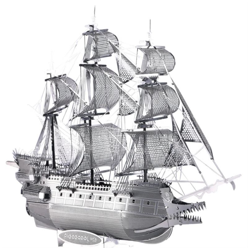 Piececool 3D металлическая головоломка Летающий Dutchman модель корабля DIY лазерная резка