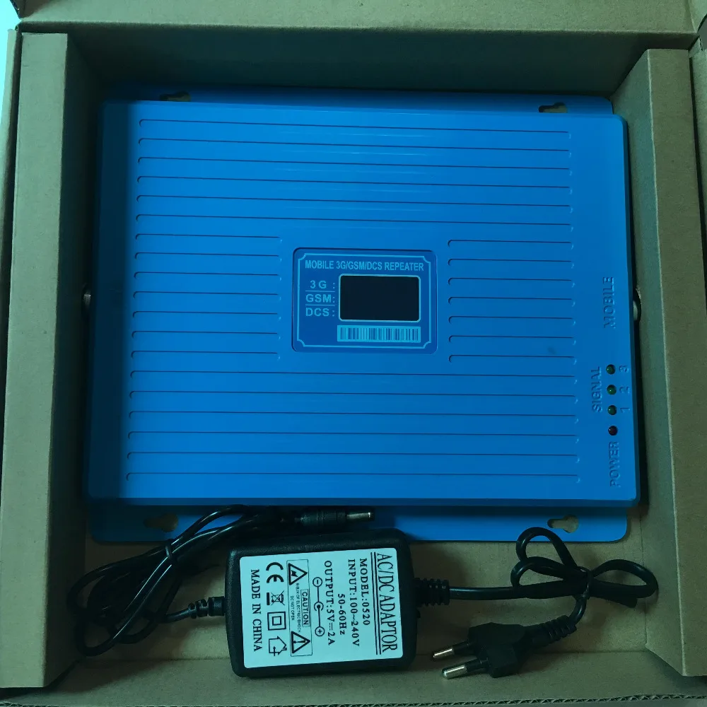 ثلاثي الموجات مكرر repetidor ثلاثي الموجات 2 جرام 3 جرام 4 جرام lte 900 1800 2100 ميجا هرتز gsm dcs wcdma موبايل celular الهاتف إشارة معززة amplifier
