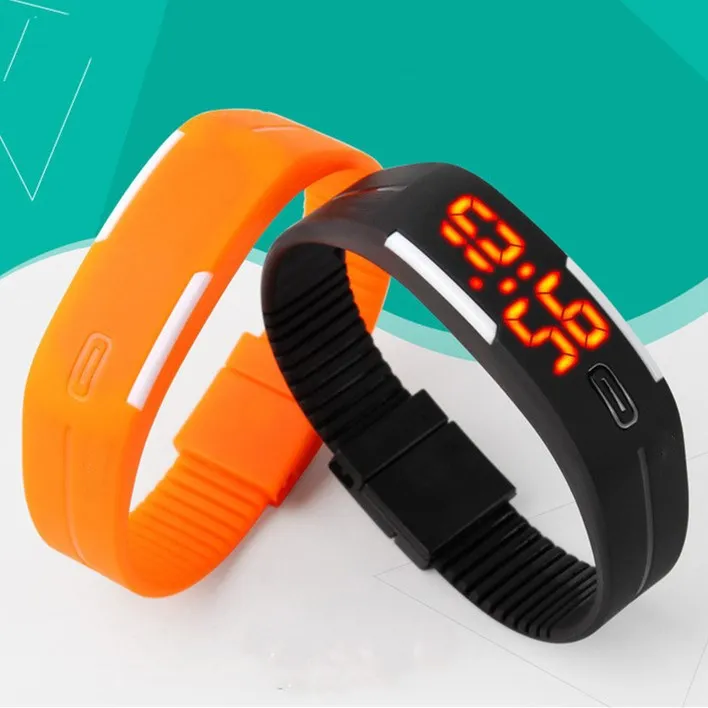 

New White Digital Watch Women Men Silicone Led Bracelet Watches Sports Casual Couple Wristwatch Children Student Fashion Clock