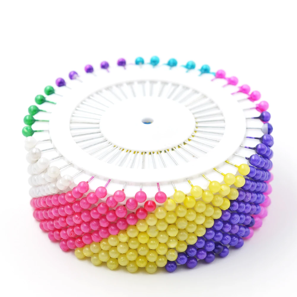 

12 Boxes/Pcs Sewing Accessories Tool Bead Colorful Round Pearl DIY Plug Jewelry Gadgets Tailoring Pin