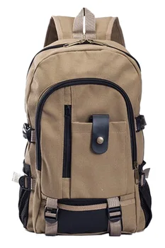 

Men's Military Vintage Canvas Rucksack Backpack Bag Deep