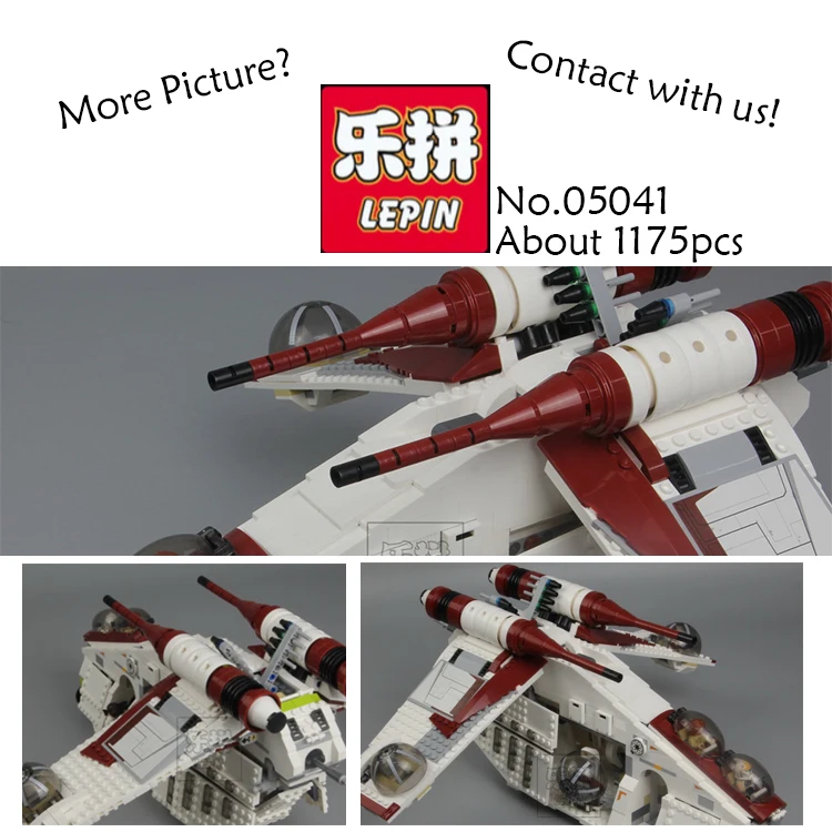 

Lepin 05041 Star War Rogue One Series The The Republic Gunship Set Figures Educational Building Blocks Bricks Toys 75021