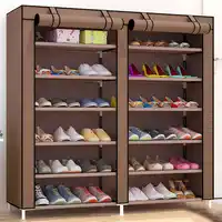 ขนาดใหญ่ความจุรองเท้าตู้เก็บคู่แถวรองเท้า Organizer Rack Home เฟอร์นิเจอร์ DIY ป้องกันฝุ่นรองเท้าชั้นวาง Space Saver