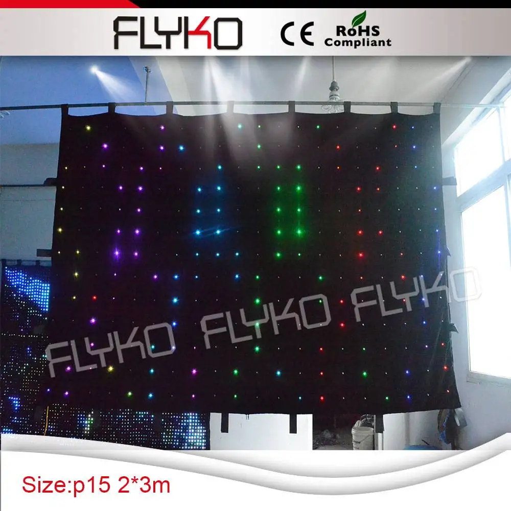 led curtain P15 high brightness led light curtain flexible led video