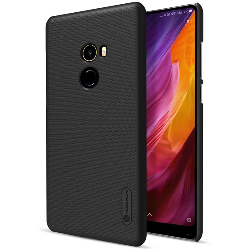 

For Xiaomi Mi Mix 2 Case Nillkin Super Frosted Shield Hard PC Back Cover plain Black Phone protector Case For Xiaomi Mi Mix2