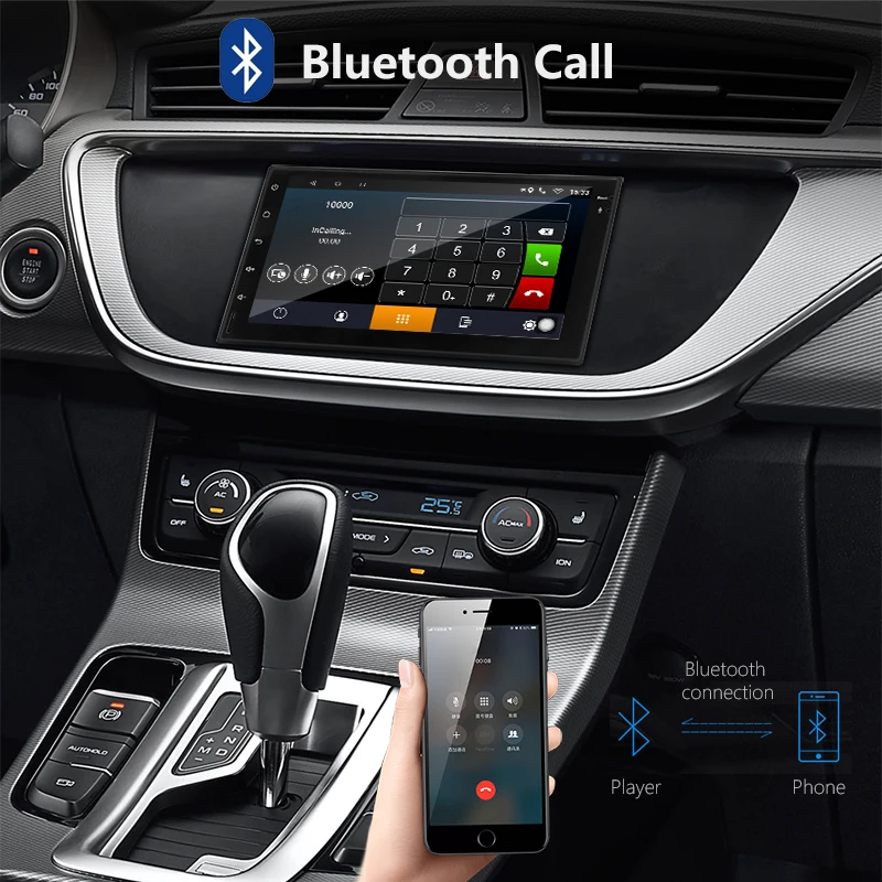 Vtopek 7 &quotавтомобильное радио HD Android Автомагнитола двойной din флэш памяти заднего