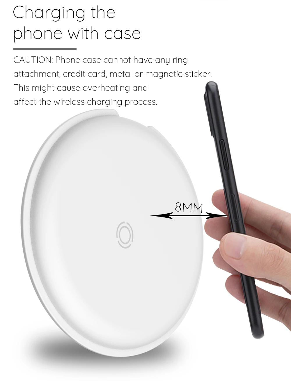 Ascromy Wireless Charger Pad Ultra-Slim For iPhone Xs Max XR X 8 Plus Samsung Galaxy S9 S8 S7 edge Note 9 8 5 Induction Charging (3)