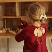 Ins/весенне-летняя одежда для маленьких девочек цветной галстук-бабочка Лавандовая рубашка для девочек модные топы для девочек kikikids bobo