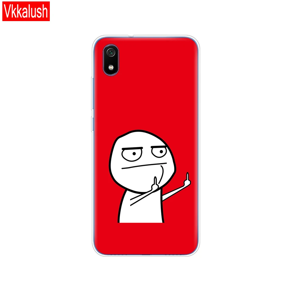 Силиконовый чехол для Xiaomi Redmi 7a, чехол s, полная защита, мягкая задняя крышка из ТПУ для Redmi 7 A, чехол-бампер для телефона - Цвет: 11063