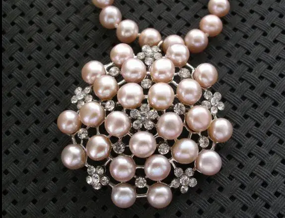 

Lavender Freshwater Pearl Necklace 18" Beautiful Pendant