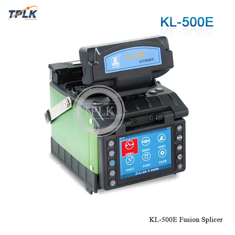 Высокая производительность ручной JILONG KL-500E слияние оптических волокон сварочный аппарат, 3,5 дюйма цвет ЖК-дисплей, 3-в-одном волокно зажим