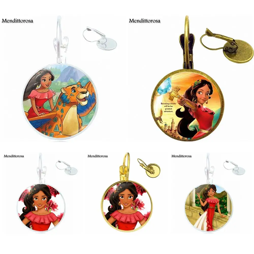 

For Women Fashion Glass Bronze/Silver/Golden Clip Ear Hook Drop Earringss Jewelry Elena Princess