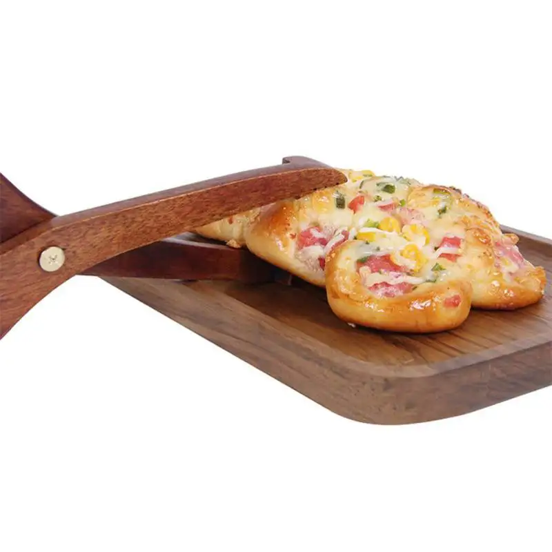 

New Wood Food Tong/Scissors Kitchen Serving Tools for Salad Bread Toast Pastry Clip Clamp Buffet Kitchen Cooking Tools
