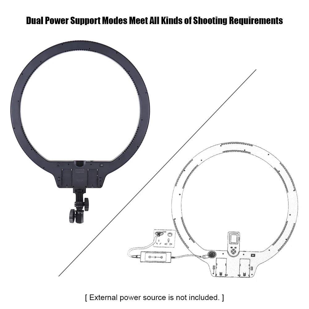 YONGNUO YN608 светодиодный светильник для видеосъемки кольцевой светильник 5500K+ RGB полноцветный с пультом дистанционного управления для видео и Селфи