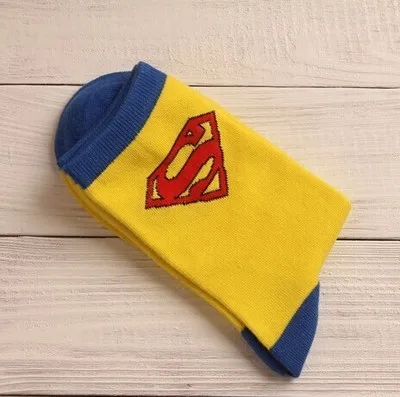 Новые хлопковые носки с супергероями, Суперменом, Бэтменом, носки с героями мультфильма «Американский капитан», унисекс, косплей, подарок для мальчиков и девочек - Цвет: 4