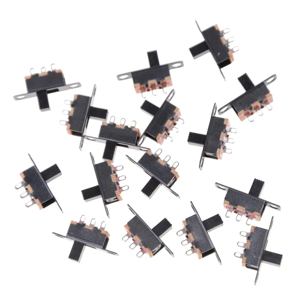 

20PCS SS12F15G5 SPDT 3 Pin 2 Position toggle switch Interruptor on-off Slide Switch PCB Mount Wholesale