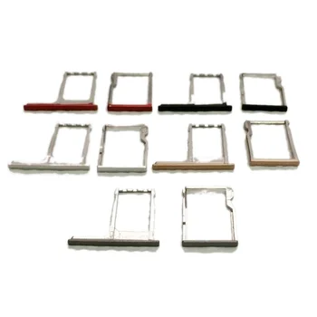 

For HTC One M8 Silver/Black/Gray/Gold/Red Color 2Pcs/set SIM And Micro SD Memory Card Tray Holder