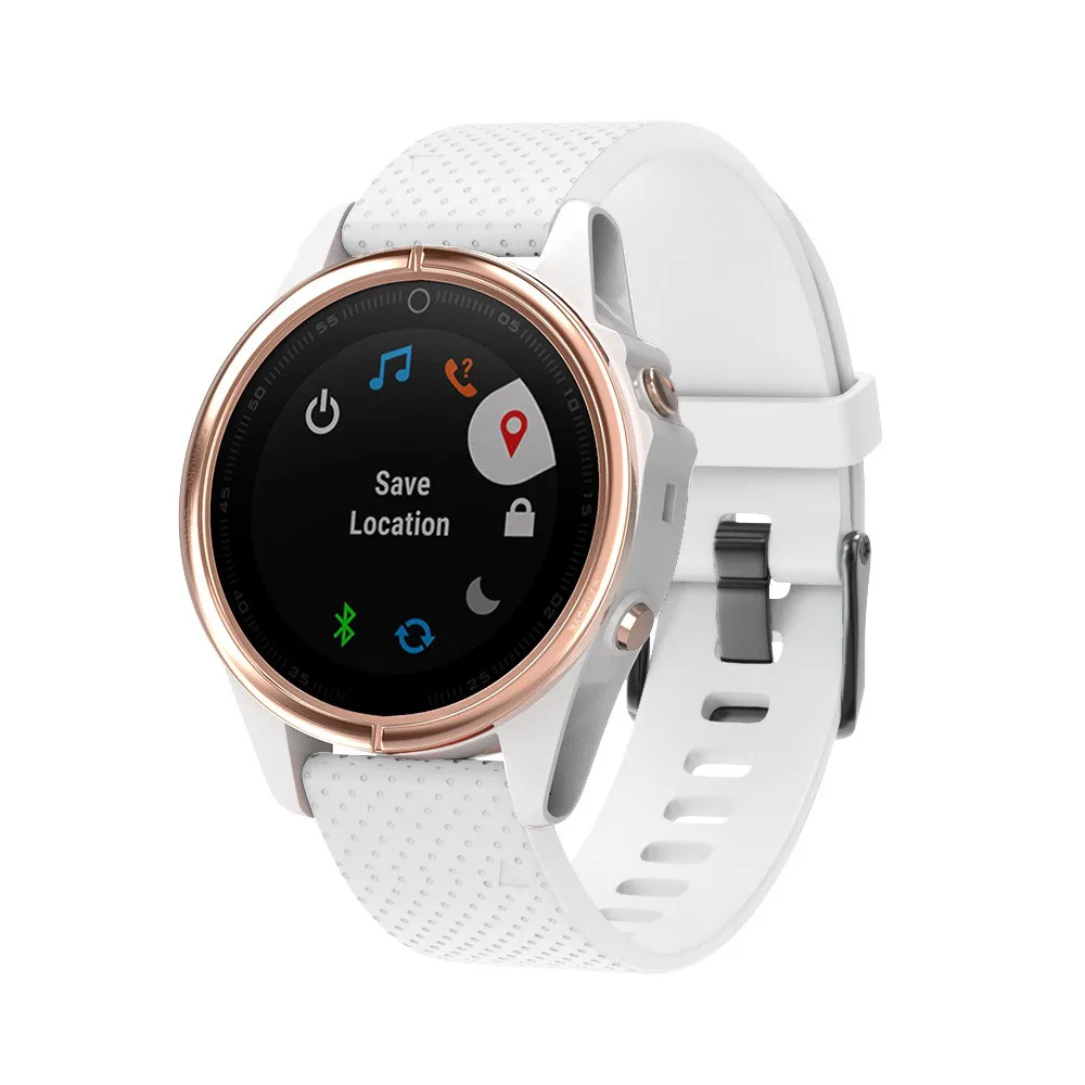 Новинка, сменные Смарт-часы из мягкого силикона, быстросъемный, легко прилегающий браслет, ремешок для часов Garmin Fenix 5S Plus