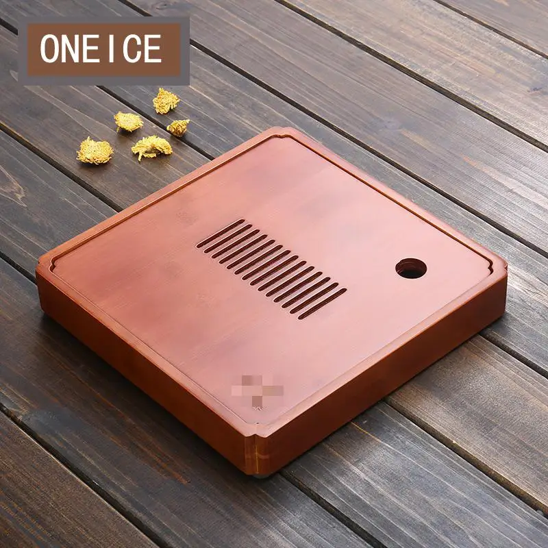 

Bamboo Tea Tray Household Simple Modern Personality Living Room Small Storage Water Solid Wood Tray Tea Dry Tea Table