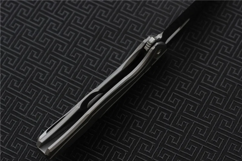 Складной нож VESPA F7 лезвие подшипника: M390(сатин/) Ручка: TC4 карманный нож для кемпинга и охоты инструменты для повседневного использования