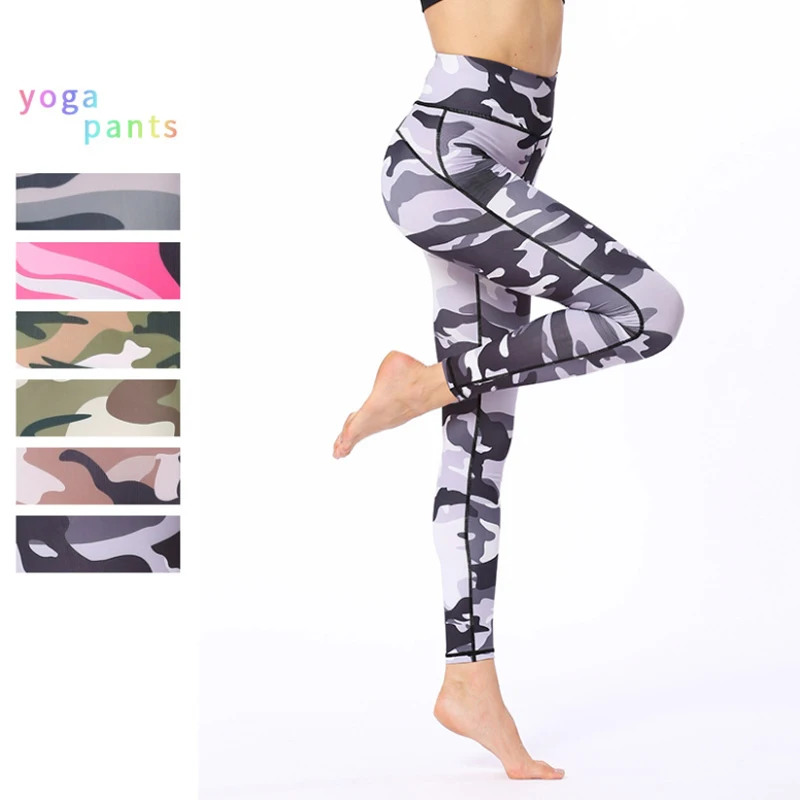 

Yoga Pants Gym Leggings Sport Women Fitness Stretched Printed Yoga Leggings Female Workout Running Tights Jogging Femme Pants