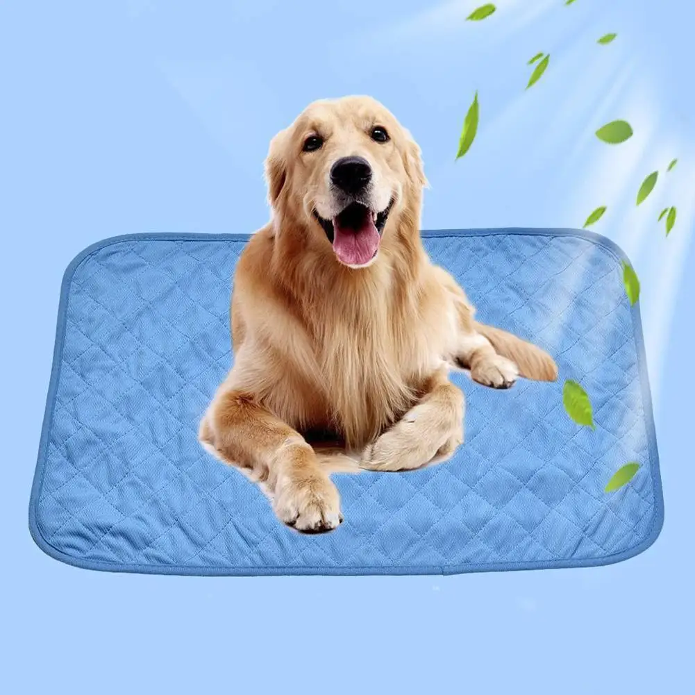 Pet Summer Cooling Mat Dog Bed Breathable Soft Cats Cooling Bed Breathable Soft Dog Cats
