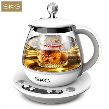 

mini bird's nest pot insulated stew pot multi-functional glass health pot flower pot 1.2L