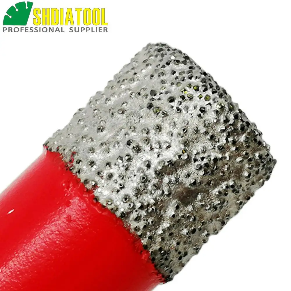 Free -shipping 2pcs  Dia 12mm Vacuum brazed diamond drilling core bits with M14 connection, Dry drilling