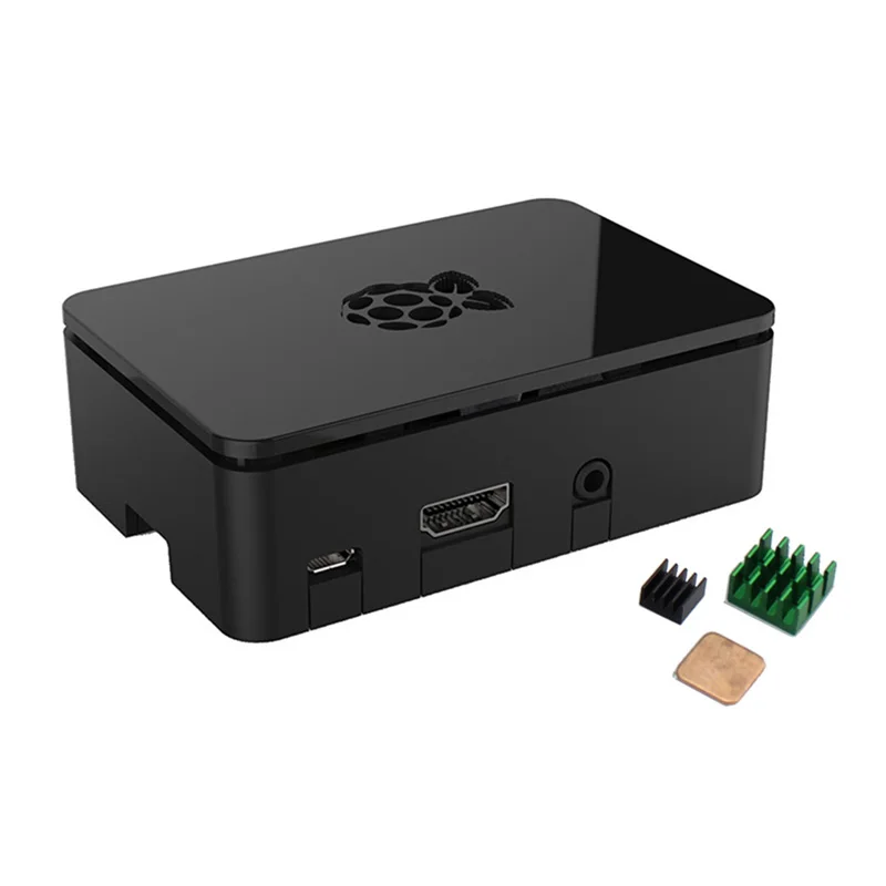 Elecrow Raspberry pi 3 Пластиковый Корпус ABS Черный с Охлаждения Комплект Чехол для Raspberry Pi 2B/3B