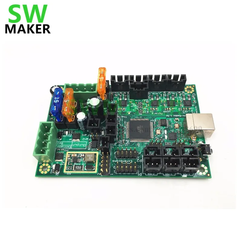 

Clone Reprap Prusa i3 Mini-Rambo 1.3A mainboard for Prusa i3 MK2 3d printer designed by Ultimachine