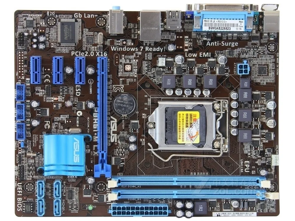 

ASUS P8H61-M LX original desktop motherboard DDR3 LGA 1155 for I3 I5 I7 CPU 16GB USB2.0 H61 used Desktop mainboard sales