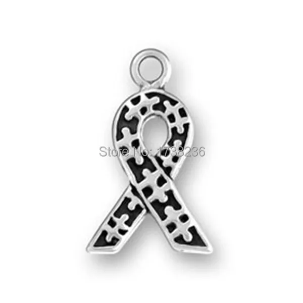 C100716 Autism Puzzle Pieces Awareness Ribbon Charm 6.16'' 4.16''.jpg