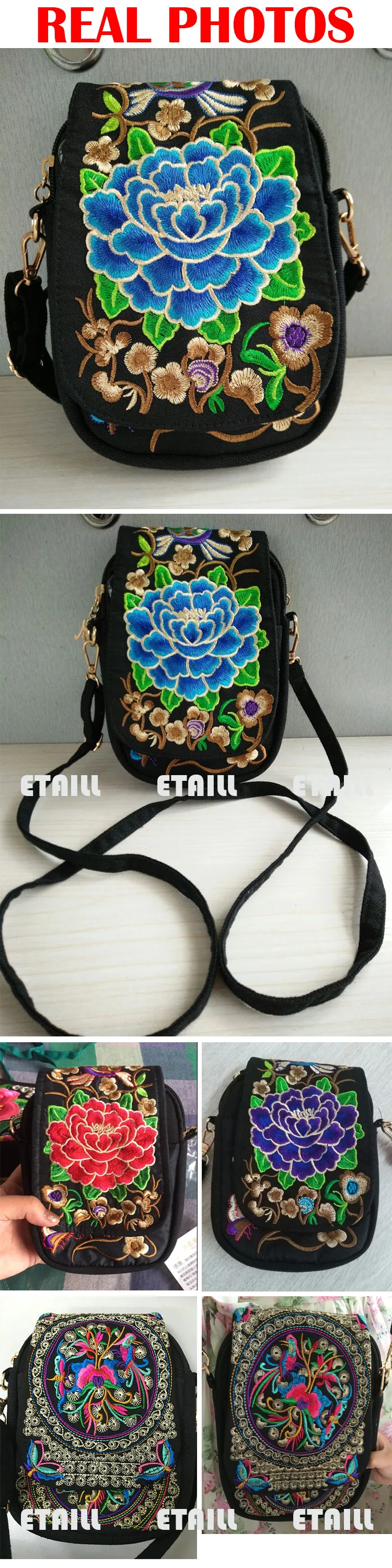 embroidery shoulder bags