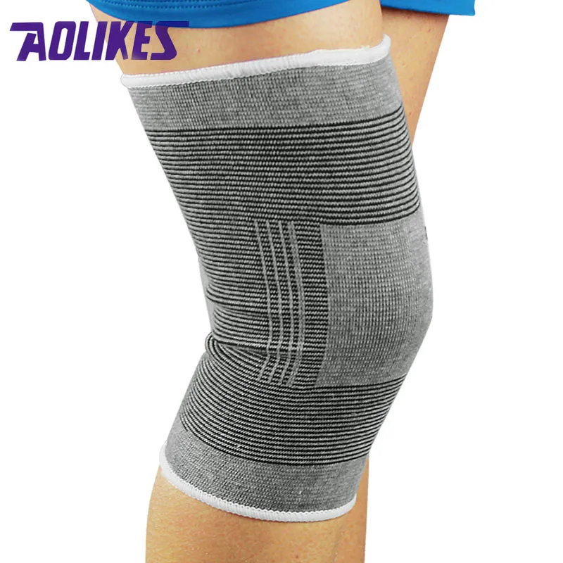 

AOLIKES 1 Pair Knee Brace Support For Volleyball Fitness Running Cycling Knee Protector Knee pads Sports Safety rodillera
