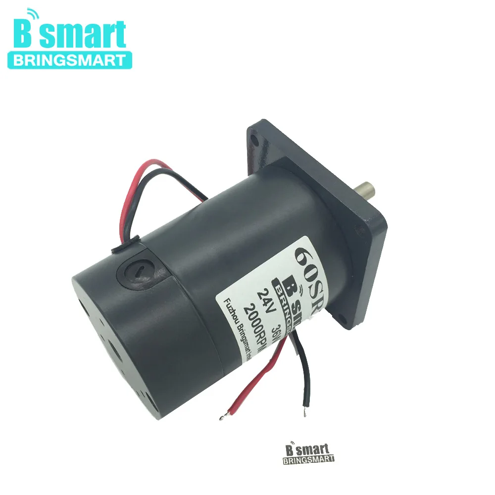 

Bringsmart 60SRZ-Y High Speed Motor DC 12v Small Electric Motor 24V Permanent Magnet 4000rpm Marshmellow Motor 3000rpm Square