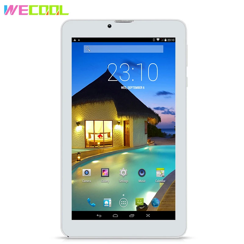 WeCool 7 дюймовый планшет с IPS 1024X600 четырехъядерным процессором двумя SIM картами GSM и
