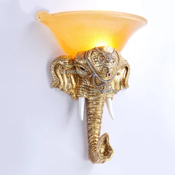 

European led wall lamp living room decoration creative resin art wall sconce retro light fixtures aisle staircase bar wall light
