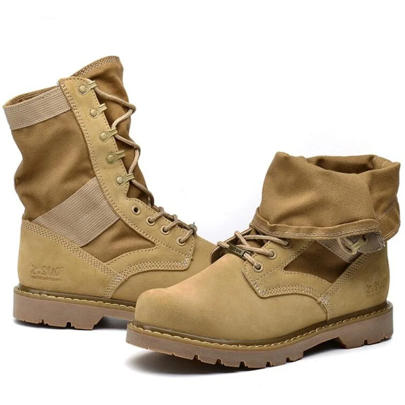 Táticas 35 Novos khaki Dos Ar 46 black preto Add Ao Do Wool Livre Tamanho Deserto Wool De Bege Genuíno Ferramentas Homens Botas Couro Exército Combate aqxAXarRw