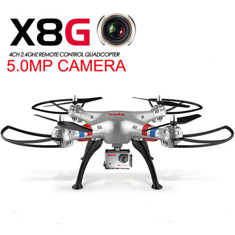 

SYMA X8G X8C X8W RC Helicopter 2.4G 4CH 6-Axis Drone With Camera Quadcopter Remote Control Quadrocopter And Extra Motor Gift