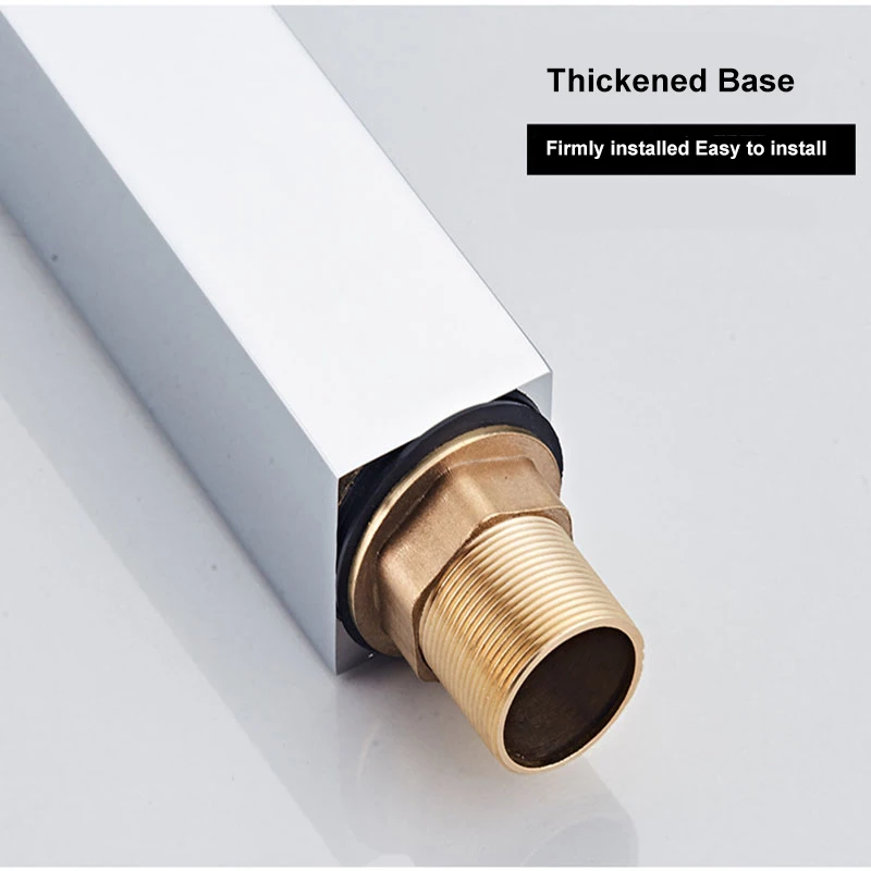 Yieryi Long/Short Foursided Basin Faucet Wide Mouth Waterfall Faucet Bathroom Basin Hot and Cold Wrench Type Copper Alloy Faucet Yieryi Long/Short Foursided Basin Faucet Wide Mouth Waterfall Faucet Bathroom Basin Hot and Cold Wrench Type Copper Alloy Faucet