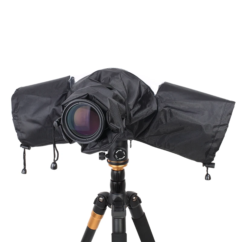DSLR Telephoto Lens Camera Rain Cover Can Be Connected with Tripod for