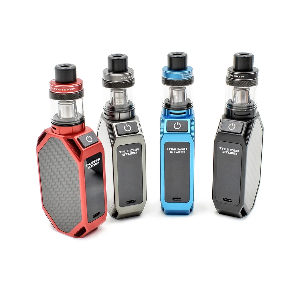 

Origianl Vape Kit THC Thunder Storm TS-75 Starter Kit 75W Thunder Storm Mod with 2ml Tank 2000mAh battery vs Drag 2