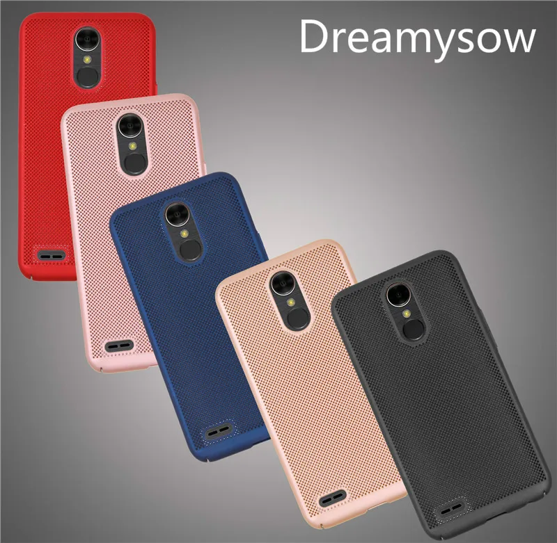 Роскошная охлаждающая задняя крышка для LG K10 2017 2018 Q8 V30 Q6 чехол матовый Полный PC