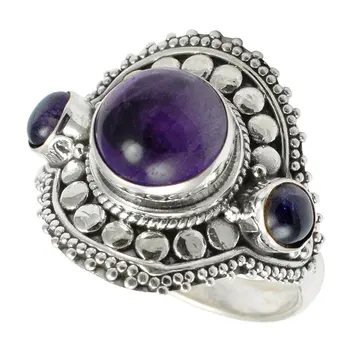

Lovegem Genuine Amethyst RING 925 Sterling Silver,Size: 7, AR2900