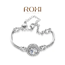 ROMAD Fashion Bracelet Gold Color trendy jewelry wedding gift Austrian crystal fashion Environmental Micro Inserted Jewelry