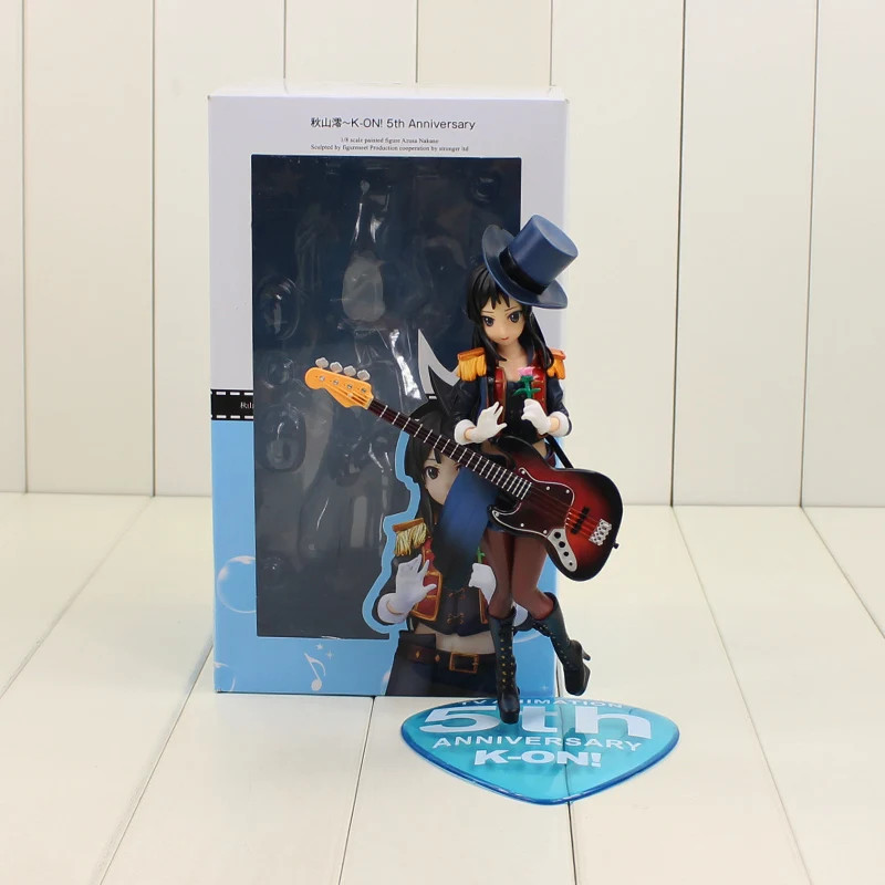 

18cm Mio Akiyama Figure Toy K-ON 5th Aniversary Light Music Club Beauty Model Doll