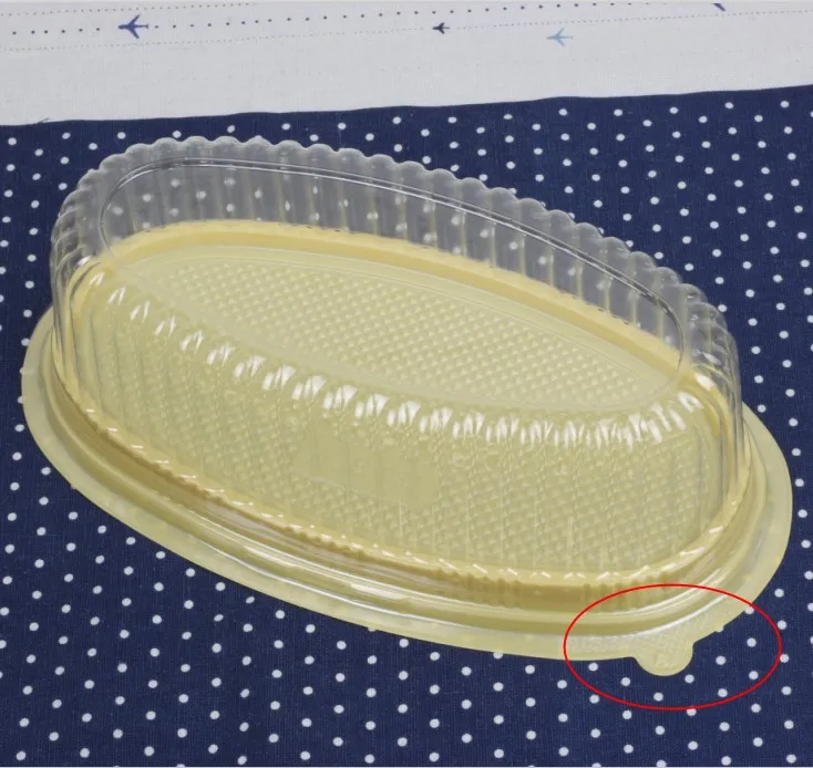 50 шт. Одноразовые Пластиковые Кондитерские коробки для выпечки|cake roll|plastic cakeplastic